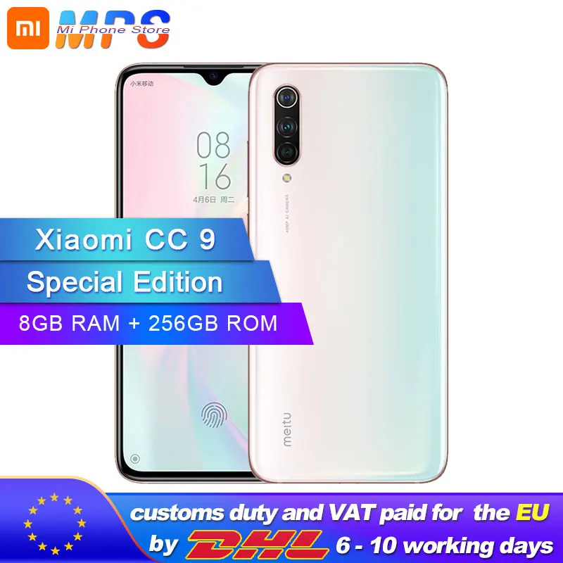 

Xiaomi Mi CC9 8GB 256GB Special Edition Smartphone Snapdragon 710 Octa Core 6.39" 48MP Triple Camera 4030mAh Fingerprint