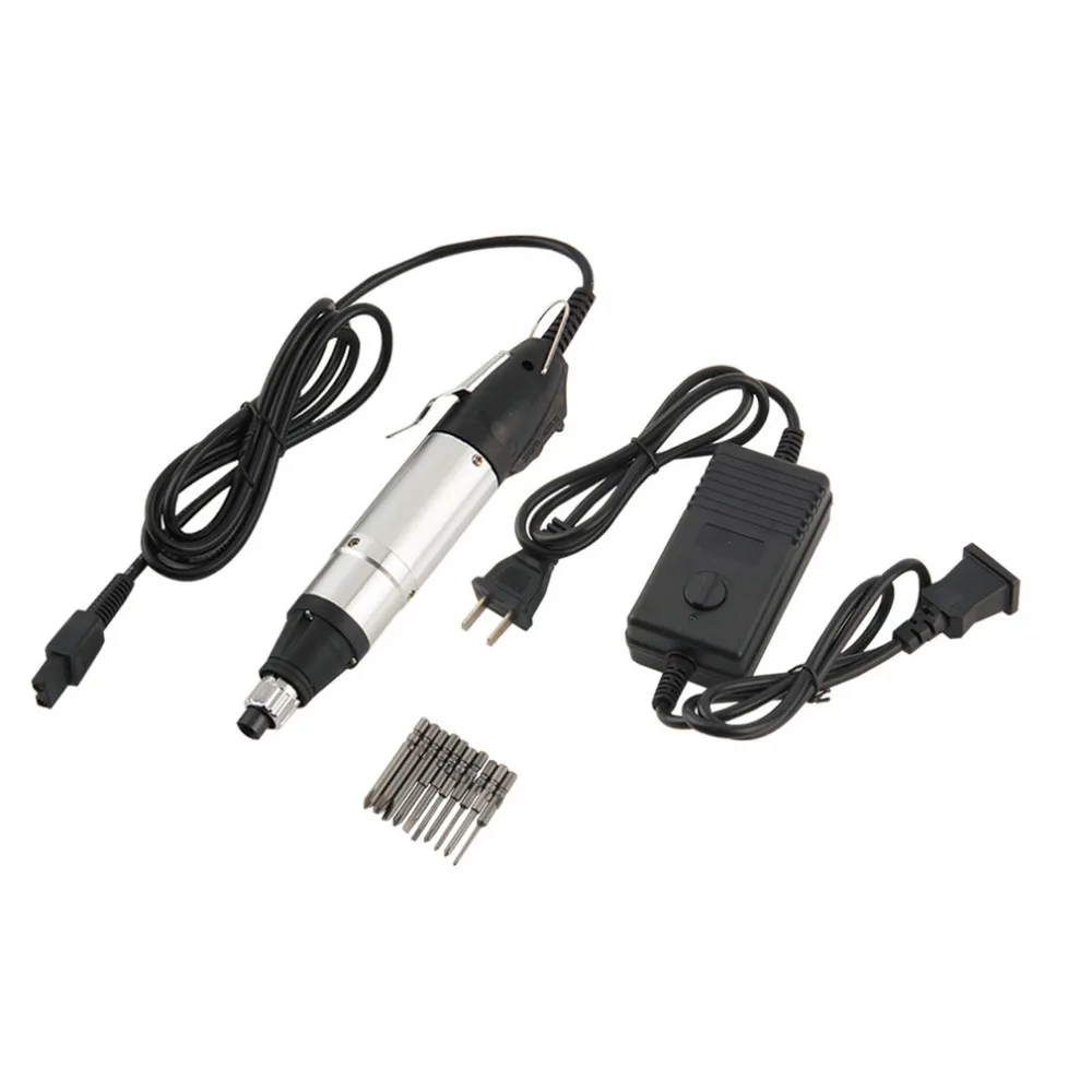 

1pcs Hot DC Powered Electric Screwdriver 800 + Small Power Supply + 10 Bits Hand Tools Worldwide