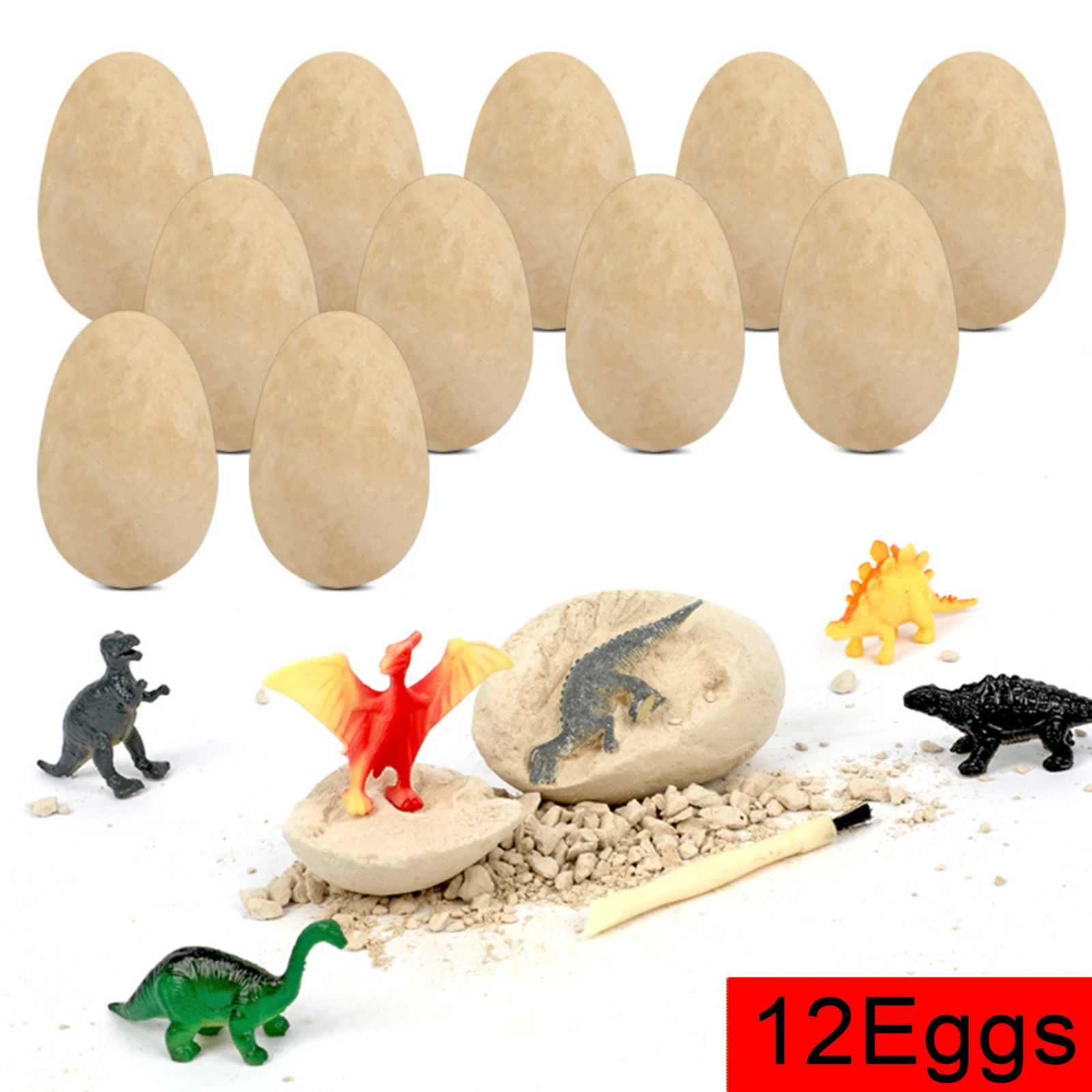 A Dozen Dino Egg Digging Kit Fossils DIY Part Educational Archeology