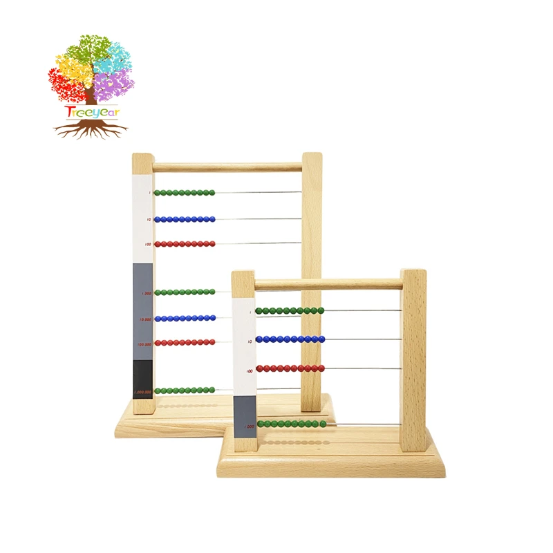 

Treeyear Wooden Educational Counting Toy Classic Wooden Math Game Toy for Preschool Boys and Girls 2 Year Old and Up