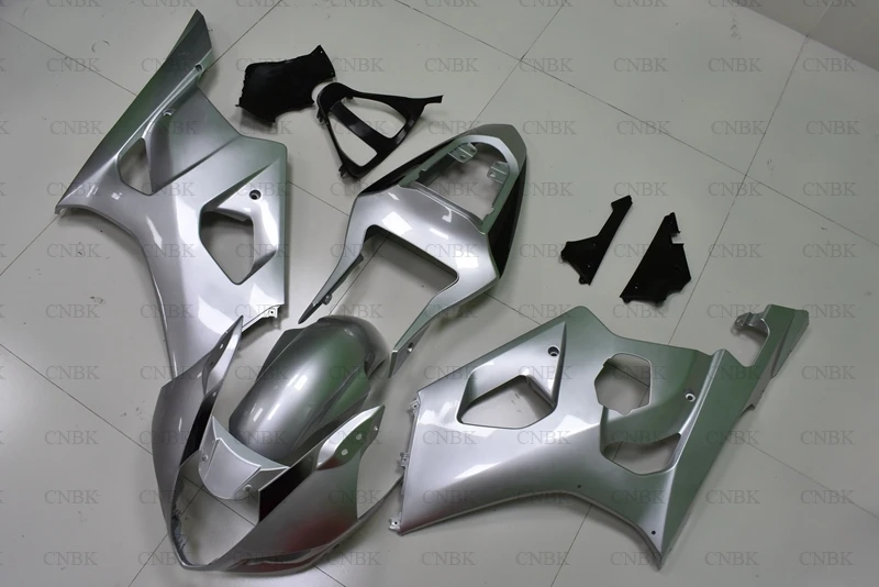 Пластиковые обтекатели для GSXR 1000 04 GSXR1000 Abs обтекатель 2004 2003 - K3 серебристый черный