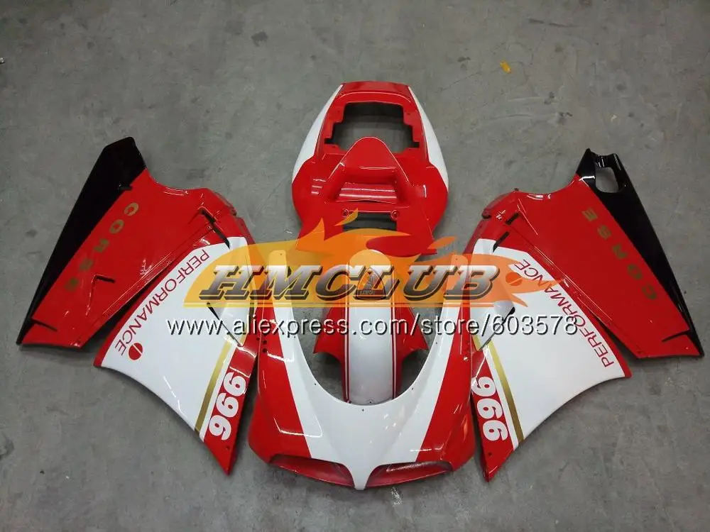 No. 13 996 для поездок на мотоцикле DUCATI 748 853 916 94 96 97 98 99 01 02 50CL. 96 998 S R 1994 1995 1996 1997 1998 1999 00 2001 2002 красное глянцевое пресс обтекатель - Цвет: No. 13