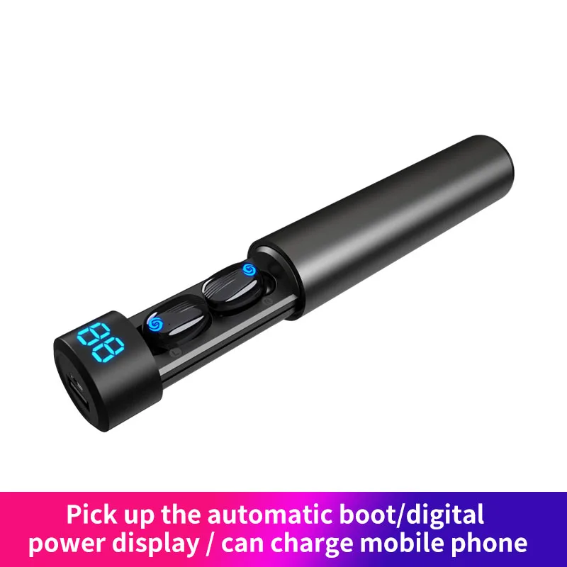 Q19 Bluetooth 5,0 наушники TWS беспроводные наушники-вкладыши с двойным микрофоном HiFi IPX5 водонепроницаемые мини спортивные игры гарнитура