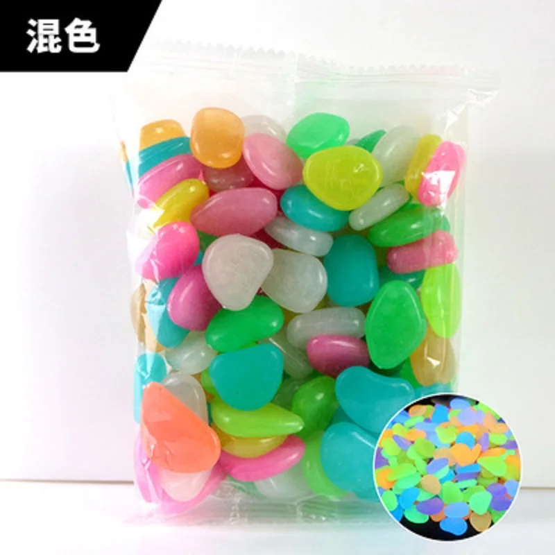 50 sets of color high-brightness luminous stones villa gardening fish tank landscaping cobblestone artificial luminous stone