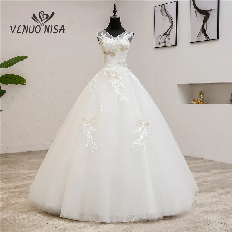 Модные элегантные свадебные платья с v-образным вырезом новые летние корейские платья Vestidos de novia милые кружевные платья с аппликацией Robe De Mariage 0,8