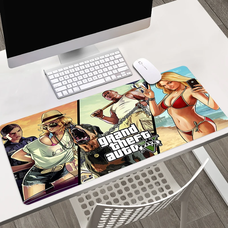 

Grand Theft Auto GTA XXL 90x30 Large Mouse Pad Gamer Kawaii Mouse Mat Gaming Accessories XL 80x30 Mousepad for CS GO LOL Dota2