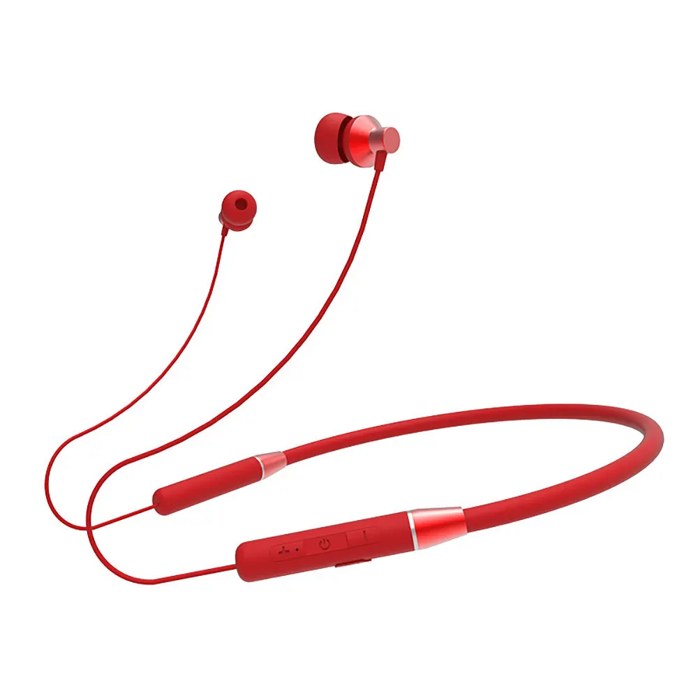 Lenovo HE05 Bluetooth 5,0 Беспроводные наушники с шейным ободком стильные наушники-вкладыши 12 часов рабочего времени для всех смартфонов - Цвет: Красный