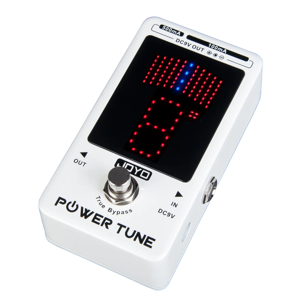 JOYO Guitar Pedal Tuner Power Tune Tuner Pedal  2 in 1 Guitar Power Supply and Tuner True Bypass Musical Instrument Parts JF-18R
