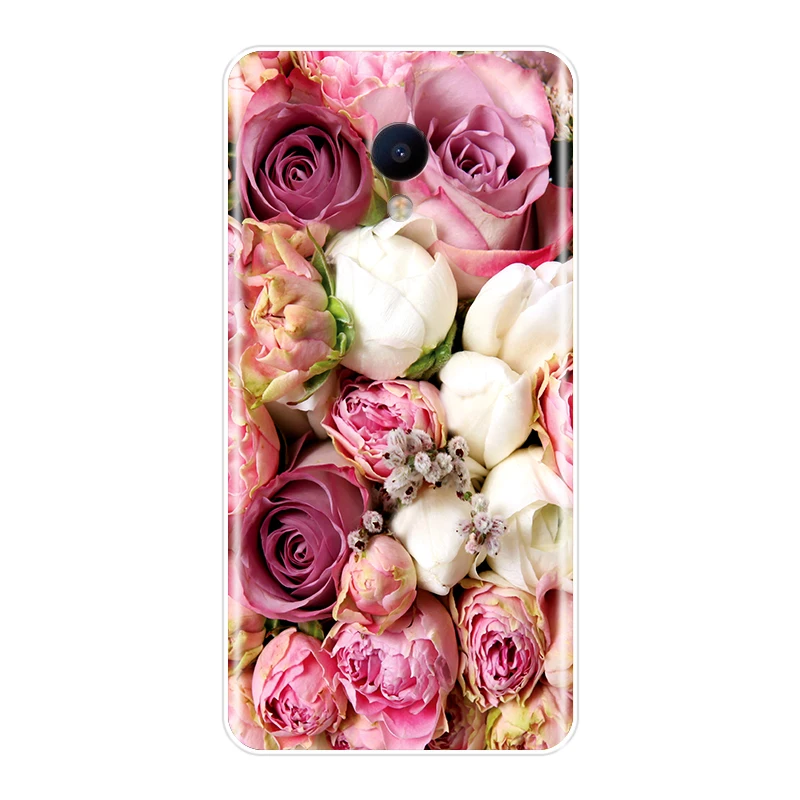 Soft TPU Phone Case For Meizu U10 U20 Pro 6 7 Plus Vintage Flowers Silicone Back Cover For Meizu 16th 16x 15 Lite 16 Plus Cases For Meizu Cases For Meizu
