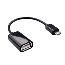 2 шт./лот Micro USB к USB Мини OTG кабель адаптер для samsung Xiaomi HTC LG Android телефон для флэш-накопителя глянцевый