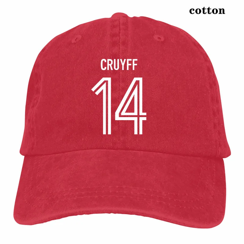 Johan Cruyff 14s ретро голландский футболист голландский Yohan Ajax Топ бейсбольная кепка для мужчин и женщин Кепка для водителя грузовика модная Регулируемая Кепка - Цвет: 3-Red
