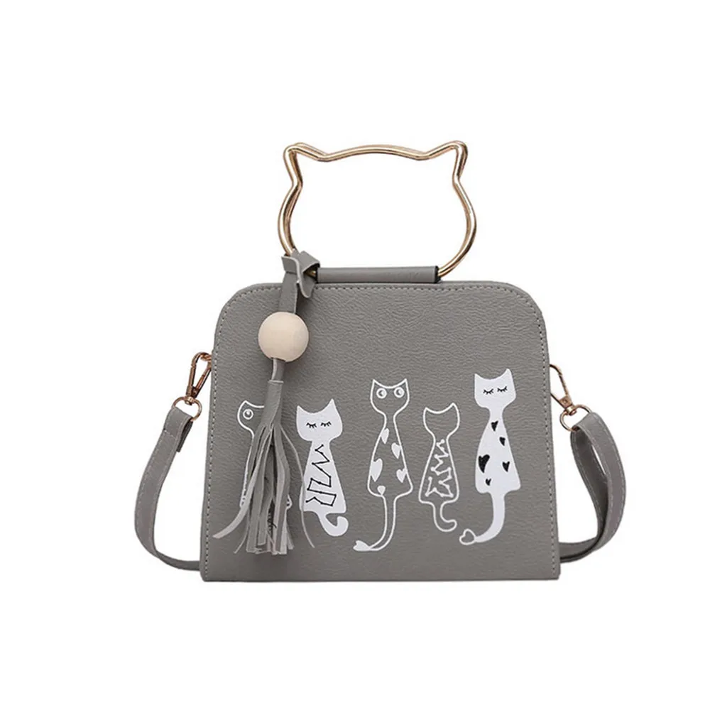 Сумка, новая трендовая женская сумка с котом, сумка через плечо, диагональная Женская посылка, маленькая Модная европейская мода, одноцветная, горячая распродажа# LL