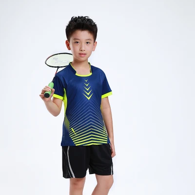 Children team game Table Tennis Sports Suit Boys girl Running Training Uniform Badminton Shirt with Shorts Kids Sport sets badminton t shirt badminton set sports wear set