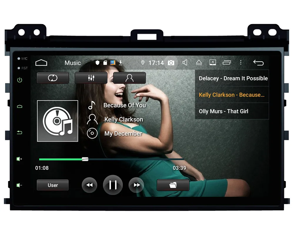 Top Klyde 9" IPS 4G WIFI Android 9 Octa Core 4GB RAM 64GB ROM DSP Car DVD Multimedia Player Radio For Toyota Prado LC120 2004-2010 4