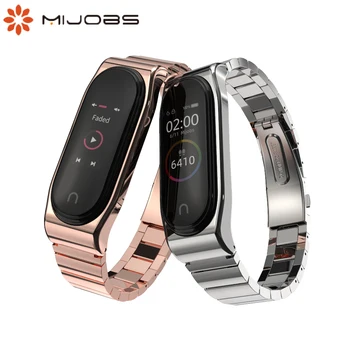 

Mi band 4 Strap for Xiaomi mi band 4 Strap Metal Bracelet Smart Watch Wristband Screwless Stainless Steel Mi band 3 Strap