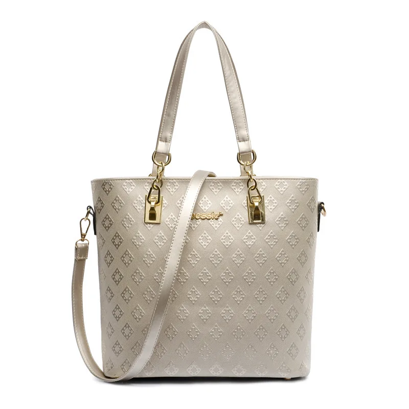 

2018 New Style Embossed WOMEN'S Bag Fashion Europe And America Different Size Bags Six Pieces Set One-Shoulder Oblique Hand Big