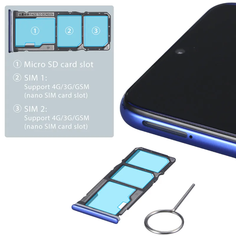 In Stock 4GB 64GB Global Version Xiaomi Redmi Note 8 4G Smartphone 6.3' MIUI 10 Qualcomm Snapdragon 665 48.0MP Type-C Cellphones