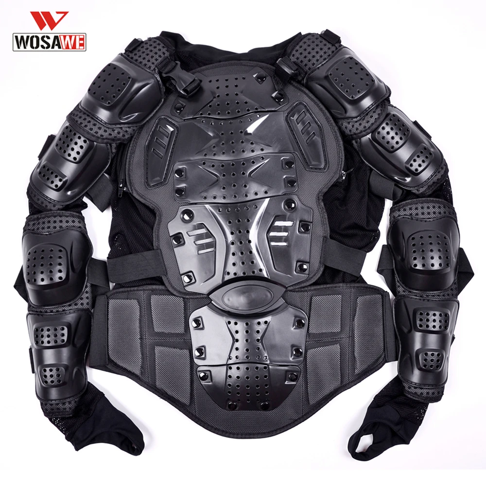 Motorcycyle Armor Jacket Full Body Protector Armor Vest Skiing Motobike Safety Jacket Back Shoulder Protector Gear Armor Girder