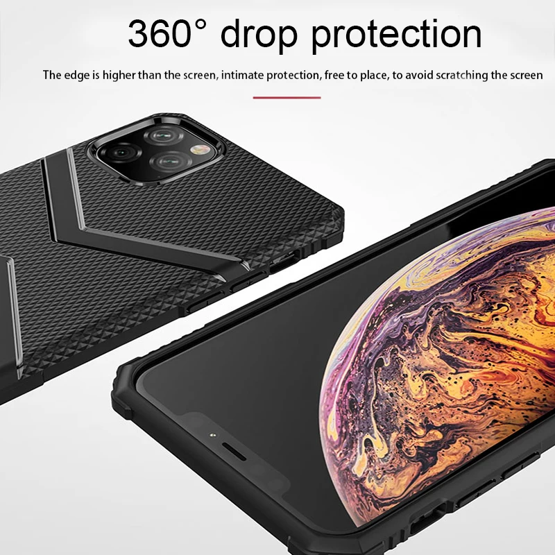 10 шт./партия военный щит ТПУ для iPhone 11 чехол Чехол для iPhone 6 6s 7 8 Plus X XR XS 11 Pro Max чехол