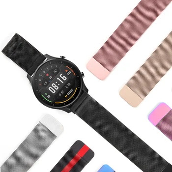

22mm Milanese loop bracelet For xiaomi watch color Replacement strap Milanese Stainless Steel Magnetic closure mi watch band