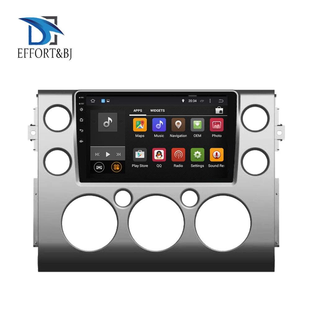 Android 10.0 Octa Core 4GB RAM Car GPS Player Radio Stereo For Toyota FJ Cruiser 2006-2020 GPS Navigation Car Radio Stereo WIFI