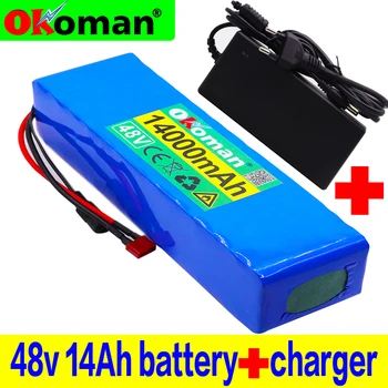 

48V 14Ah 1000watt 13S3P Lithium ion Battery Pack For MH1 54.6v E-bike Electric bicycle Scooter with 25A discharge BMS+charger