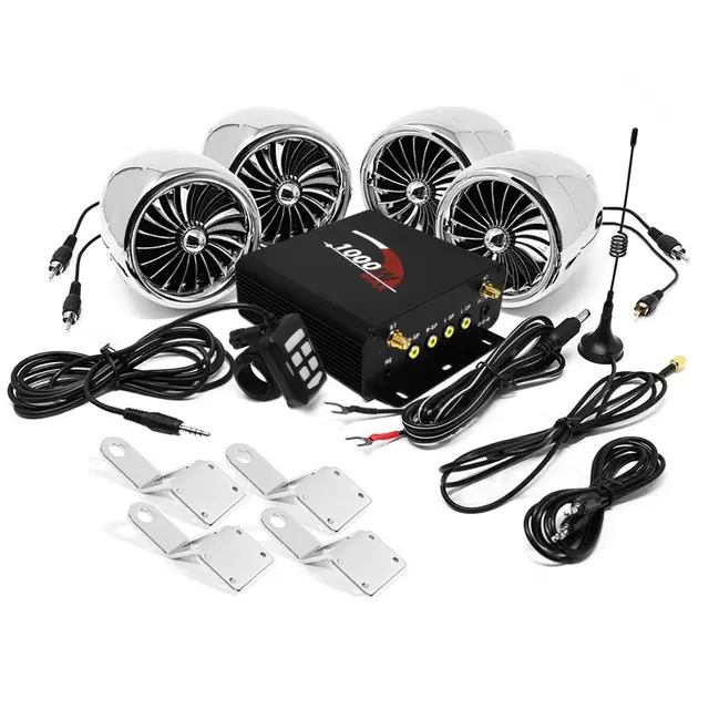 Aileap 1000w Motorcycle Audio 4ch 