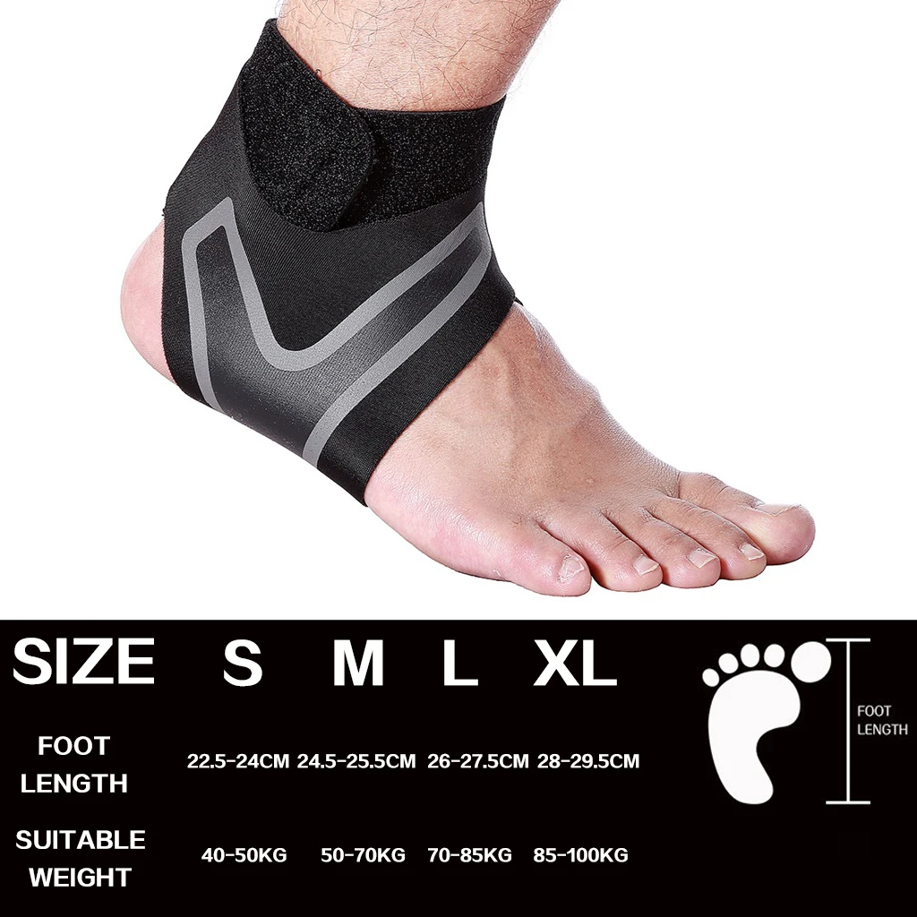 WorthWhile 1 PC Fitness Sports Ankle Brace Gym Elastic Ankle Support Gear Foot Weights Wraps Protector Legs Power Weightlifting 6