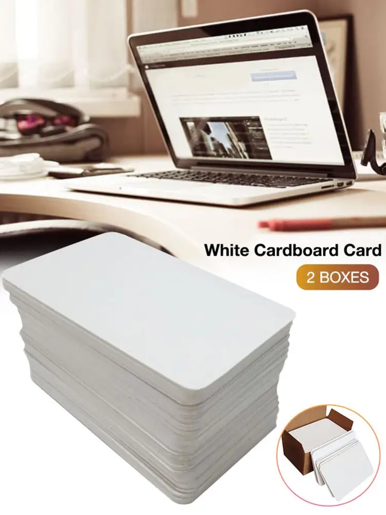 Blank Playing Card Hard Paper Card Paper DIY Board Game White Cardboard Card Family Team Game Outdoor Activities