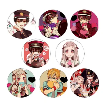 

8 Pcs/SetAnime Demon Slayer Toilet-Bound Hanako Kun Cosplay Bedge Cartoon Collect Backpacks Bags Badges Button Brooch Pins