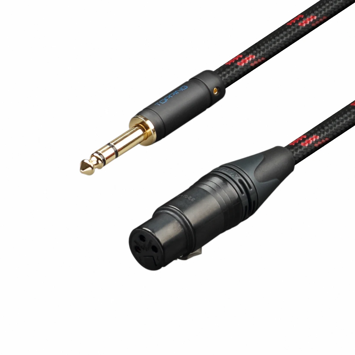 Cabo de Áudio de Alta Topping Fidelidade Grande Três Núcleo 6.35 Revolução Xlr Cabeça Fêmea Equilíbrio Cabo Tct3 - Image 2