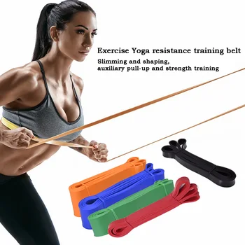 

Elastic belt strength training fitness belt Yoga tension belt fitness equipment rehabilitation training resistance belt flat