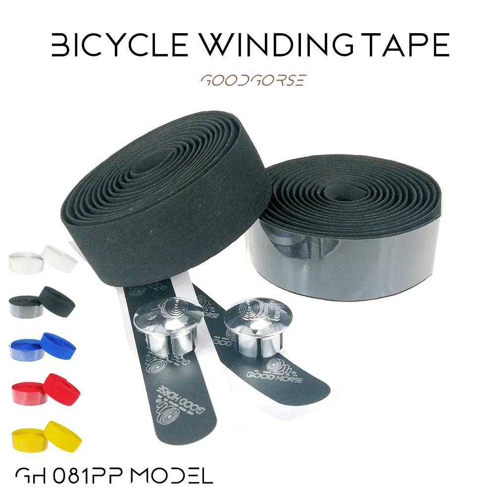 

MTB Handlebar Anti-slip Strap Cycling Race Bicycle Grip Road Bike HandleBar race Tape Cork +2Bar Plug belt spare Accessories