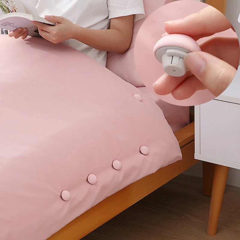 Pince à linge,Housse de couette antidérapante, 4 pièces, attache de couverture de lit, drap de