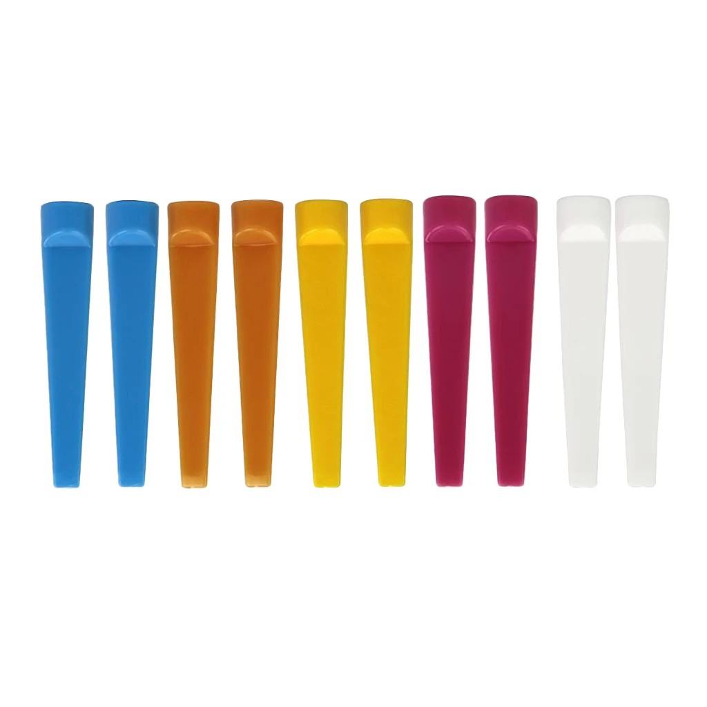 10 Count Durable Plastic Wedge Golf Tees 74mm Random Color Golfer Training |