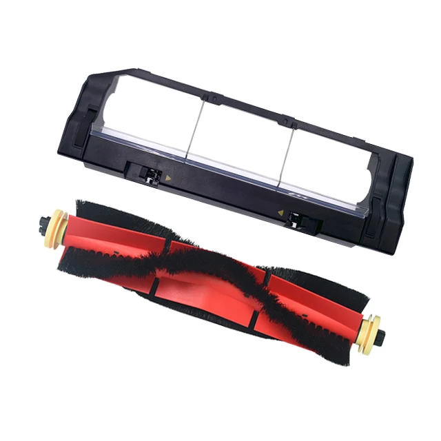 Water Tank Dust Box For XiaoMi Roborock S5 Max S6 MaxV Robot Vacuum Cleaner Mop Cloth HEPA Filter Side / Main Brush Spare Parts 2pcs
