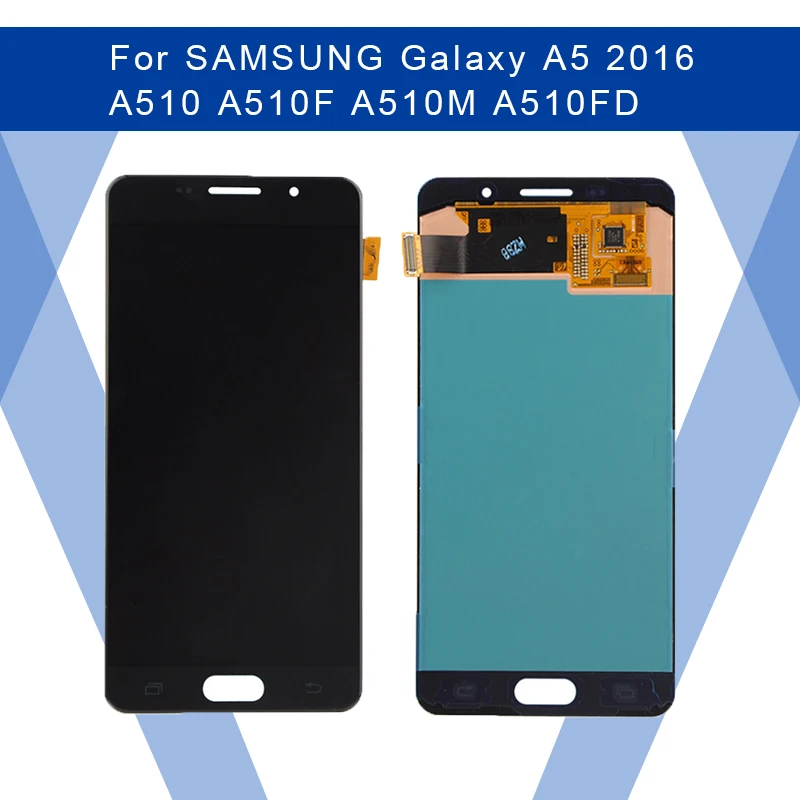 Для Samsung Galaxy A5 A510 ЖК-дисплей AMOLED экран+ сенсорная панель дигитайзер в сборе для samsung дисплей