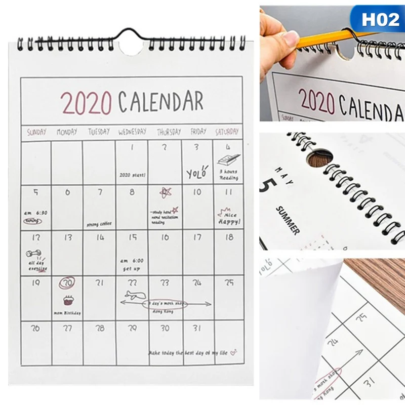 Creative Hand-painted Calendar Simple Hanging Calendar Schedule Plan Note Calendar Can Be Torn With Agricultural Calendar