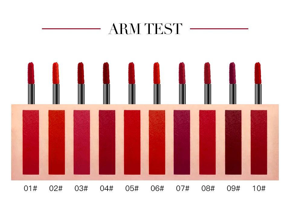 MRC 10 цветов губ Макияж Губная помада блеск для губ длительное водонепроницаемое косметическое окраска губ красная помада матовая сексуальная помада