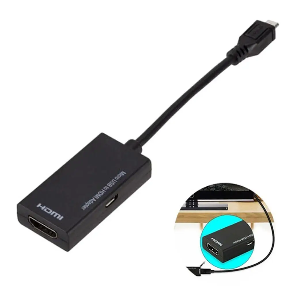 HDMI Adapter Cable Micro USB To HDMI Female Adapter For Xiaomi HUAWEI For Samsung For MHL LG Device Lenovo Cable Nokia Galaxy