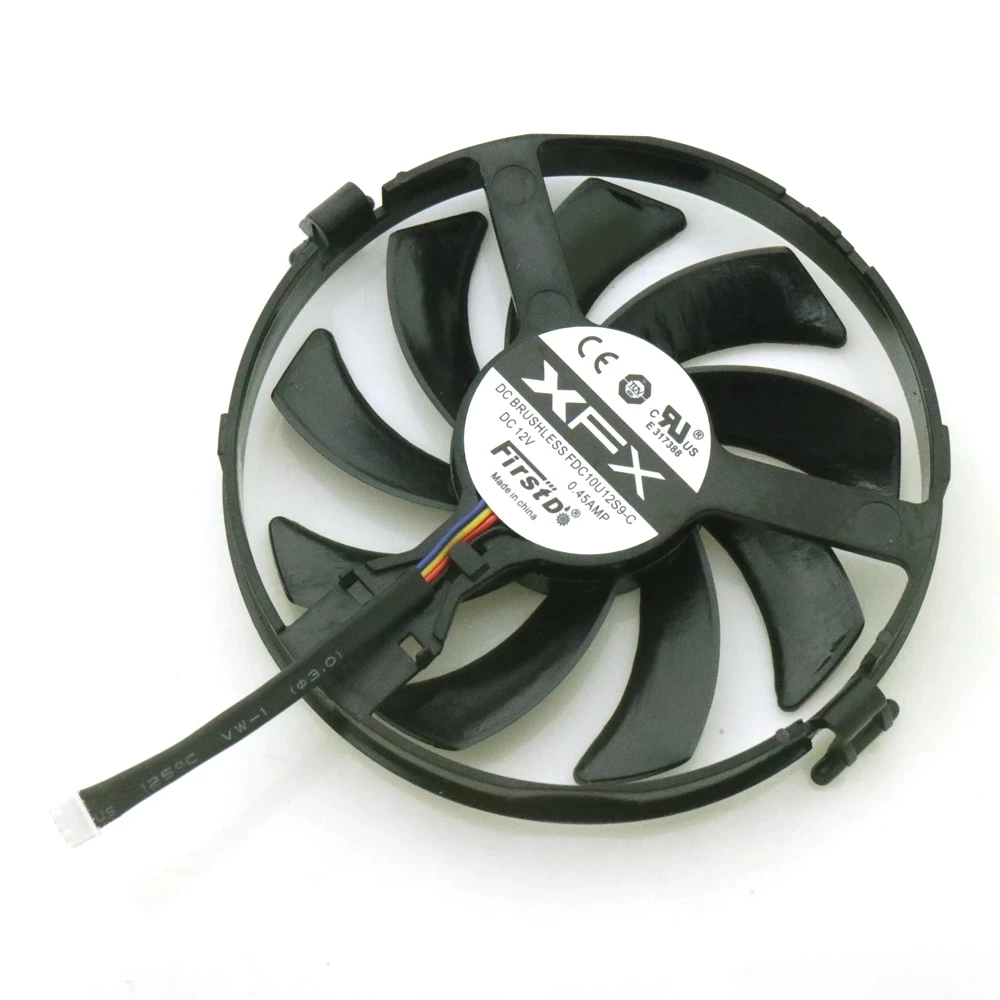 FDC10U12S9 C 12V 0.45A VGA вентилятор для XFX R9 380 380X 370 370X RX460 560 R7 350 360 видеокарты