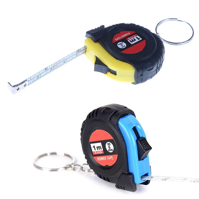 Mini Tape Measures With Key Chain Plastic Portable 1m Retractable Ruler  cm/Inch Tools - AliExpress