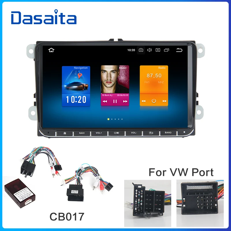 CB017 Dasaita " Android 9,0 Автомобильный gps радио плеер для сиденья Leon Alhambra Altea Toledo с восьмиядерным процессором 4 Гб+ 32 ГБ авто стерео Мультимедиа - Цвет: CB017