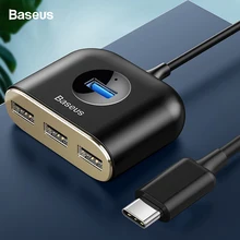 Baseus USB HUB USB 3,0 USB C концентратор для MacBook Pro поверхность usb type C концентратор USB 2,0 адаптер с Micro USB для компьютера USB разветвитель