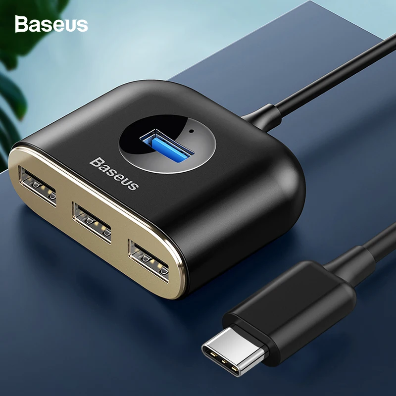 

Baseus USB HUB USB 3.0 USB C HUB for MacBook Pro Surface USB Type C HUB USB 2.0 Adapter with Micro USB for Computer USB Splitter