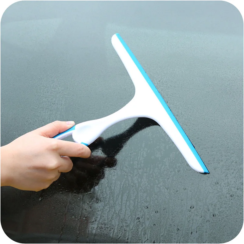 

Window Squeegees Glass Cleaning Wiper Brush Eco-Friendly Soft Glass Scraper Glass Wiper Cleaner Helper Household Cleaning Tool