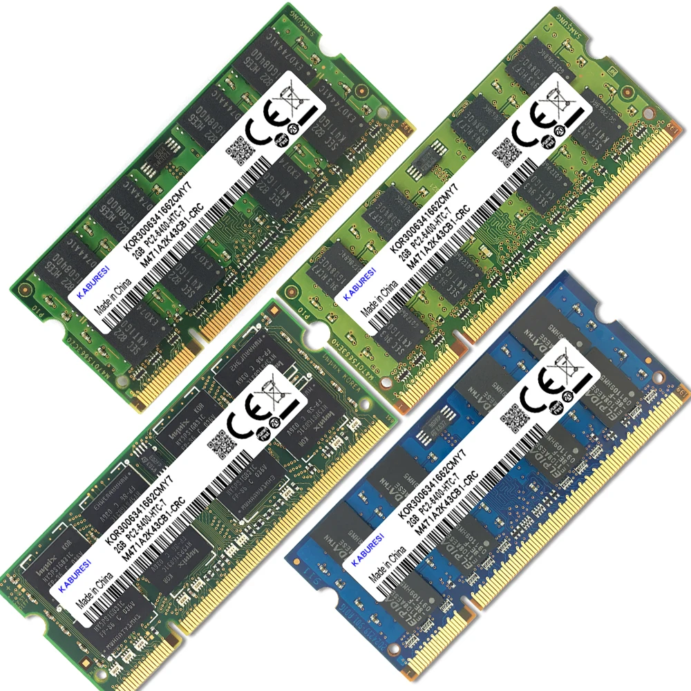 Оперативная память Kaburesi для ноутбука 4 Гб (2x2 Гб)|pc2-6400 800mhz|ddr2 pc2-5300pc2-5300 ddr2 |