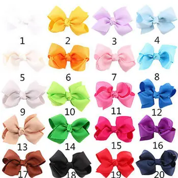 

20Pcs Kids Baby Girl Hair Bow Grosgrain Ribbon Alligator Hair Clips Hairpin Accessories Headwear