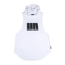 Muscle Dr. Brothers стиль летний Повседневный корейский стиль жилет мужской спортивный фитнес с капюшоном жилет одежда