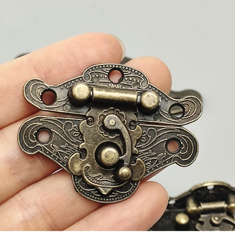 Bisbai Lot De 20 Loquets à Bras Oscillant Gauche Pour Boîte En Bois, 2